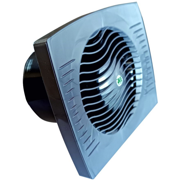 Extraction Fan Square PVC Wave 13W Inox