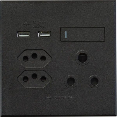 Veti3 4X4 1X16 2XRSA 2XUSB Plug Graphite