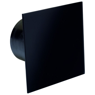 Extraction Fan Sqr Glass 13W Matt Blk