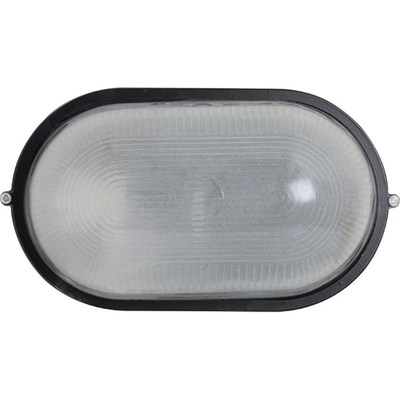Oval Plain Bulkhead Black - Large