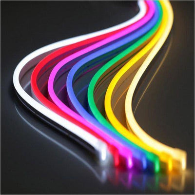 LED Neon Strip Light Red Half Round