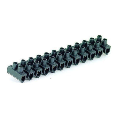 15A Black 12 Way Strip Connector